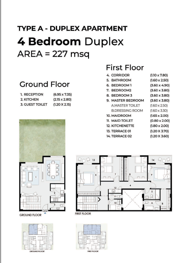 Floor Plan - كمبوند هوم ريزيدنس التجمع السادس هوم تاون للتطوير العقاري - Home Residence New Cairo Compound