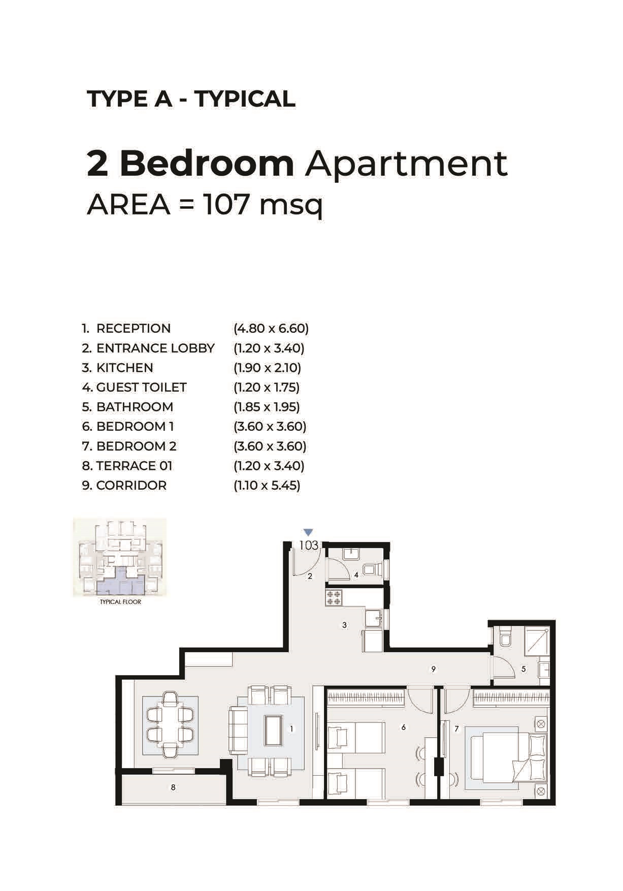 Floor Plan - Home Residence New Cairo Compound Hometown Development