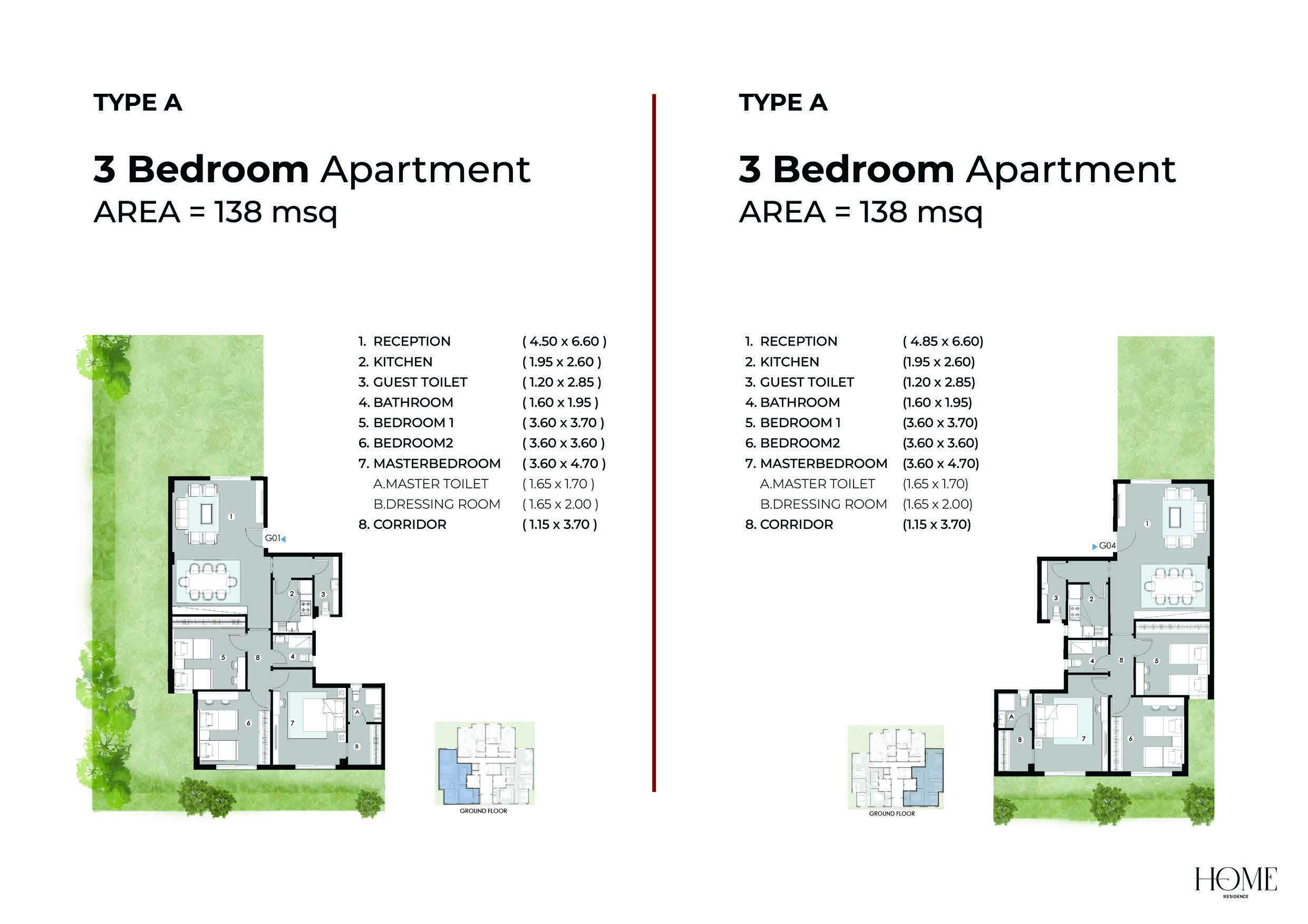 Floor Plan - Home Residence New Cairo Compound Hometown Development