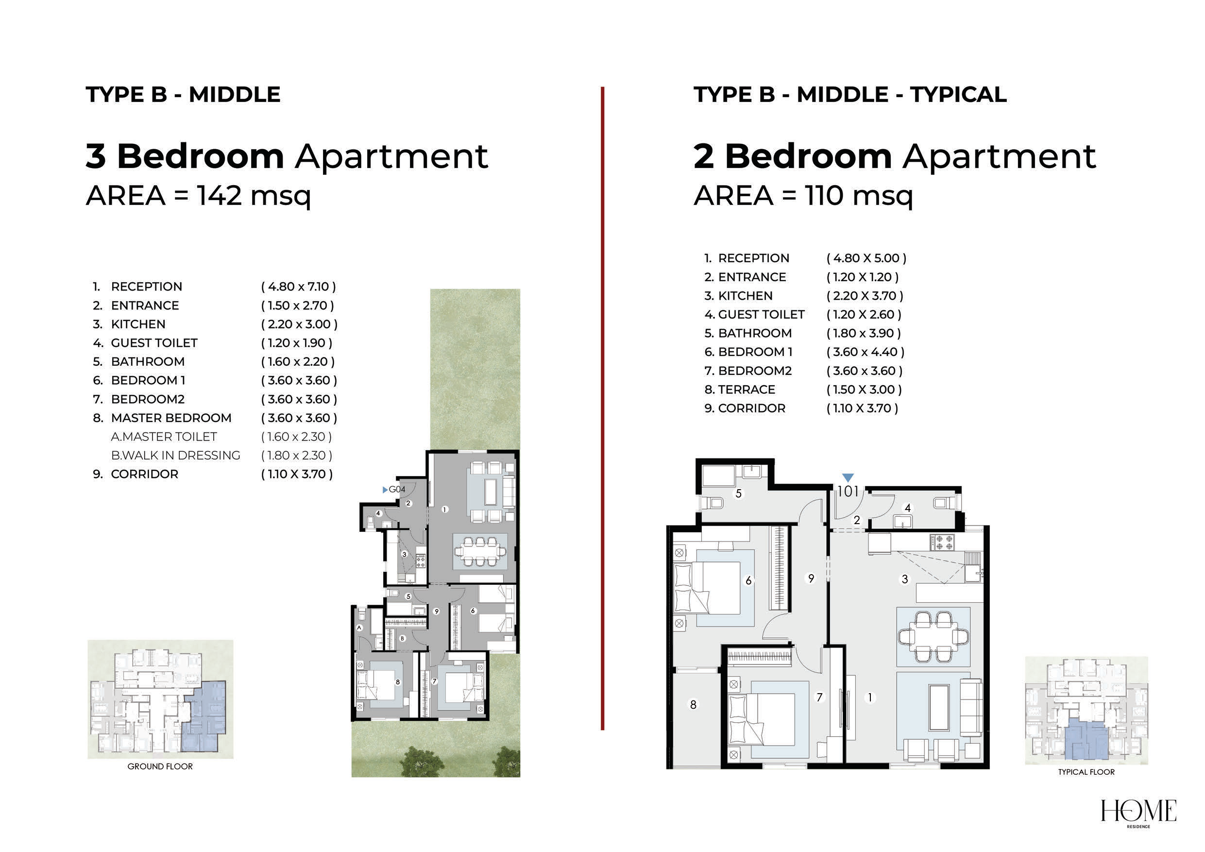 Plan 8 - Home Residence New Cairo Compound Hometown Development