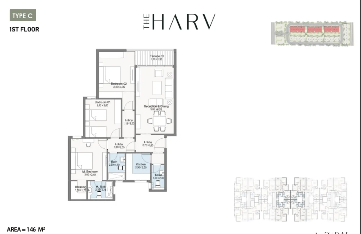 Apartment - كمبوند ذا هارف الشيخ زايد دال للتطوير العقاري - The Harv Sheikh Zayed Compound