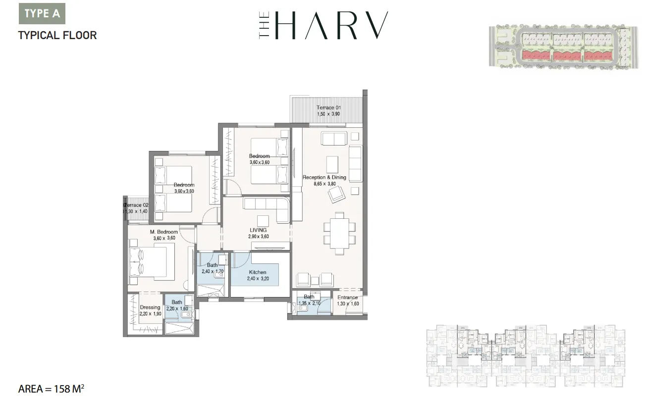 Apartment - كمبوند ذا هارف الشيخ زايد دال للتطوير العقاري - The Harv Sheikh Zayed Compound