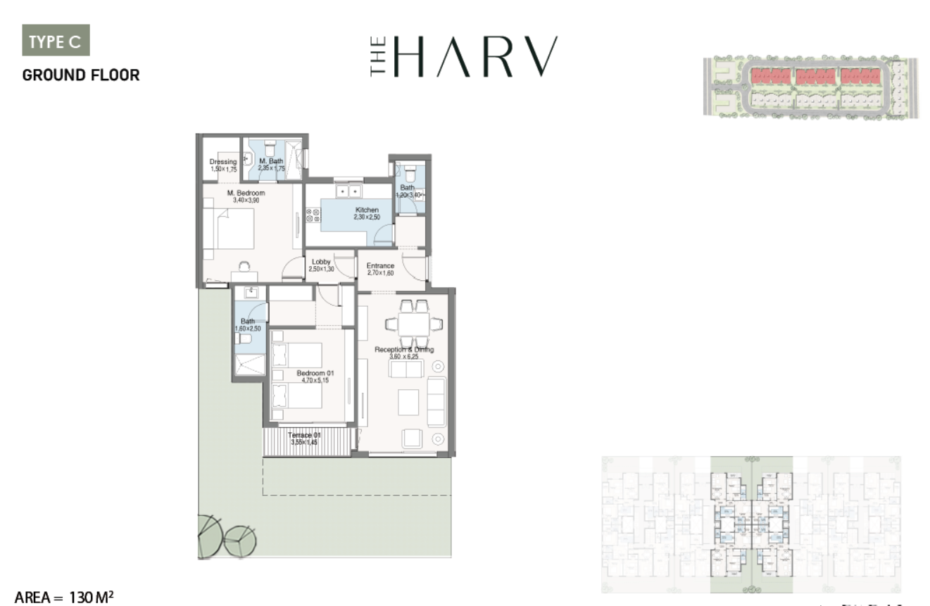 Floor Plan - The Harv Sheikh Zayed Compound Dal Developments