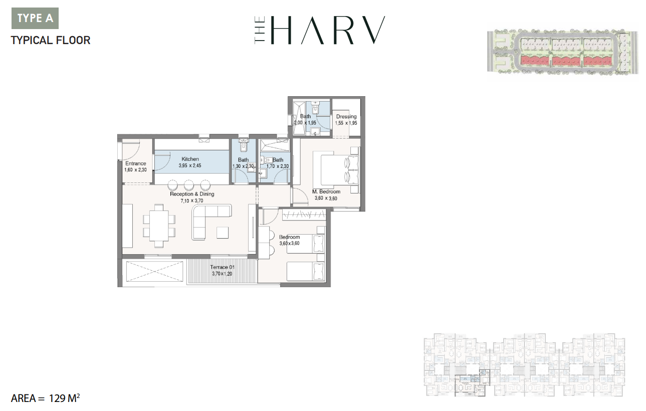 Floor Plan - كمبوند ذا هارف الشيخ زايد دال للتطوير العقاري - The Harv Sheikh Zayed Compound