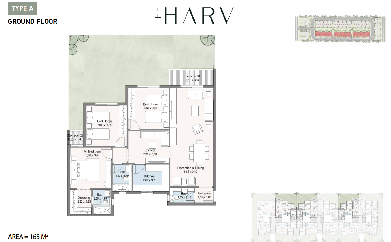 Floor Plan - The Harv Sheikh Zayed Compound Dal Developments