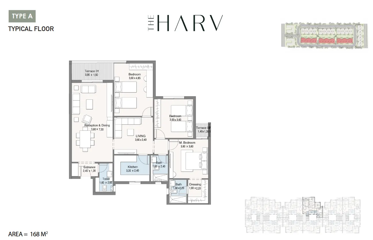 Apartment - كمبوند ذا هارف الشيخ زايد دال للتطوير العقاري - The Harv Sheikh Zayed Compound
