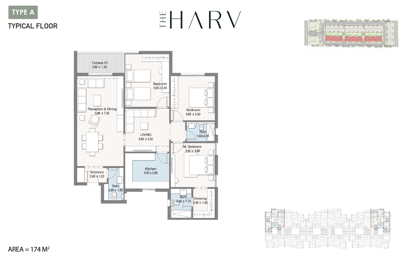 Floor Plan - كمبوند ذا هارف الشيخ زايد دال للتطوير العقاري - The Harv Sheikh Zayed Compound