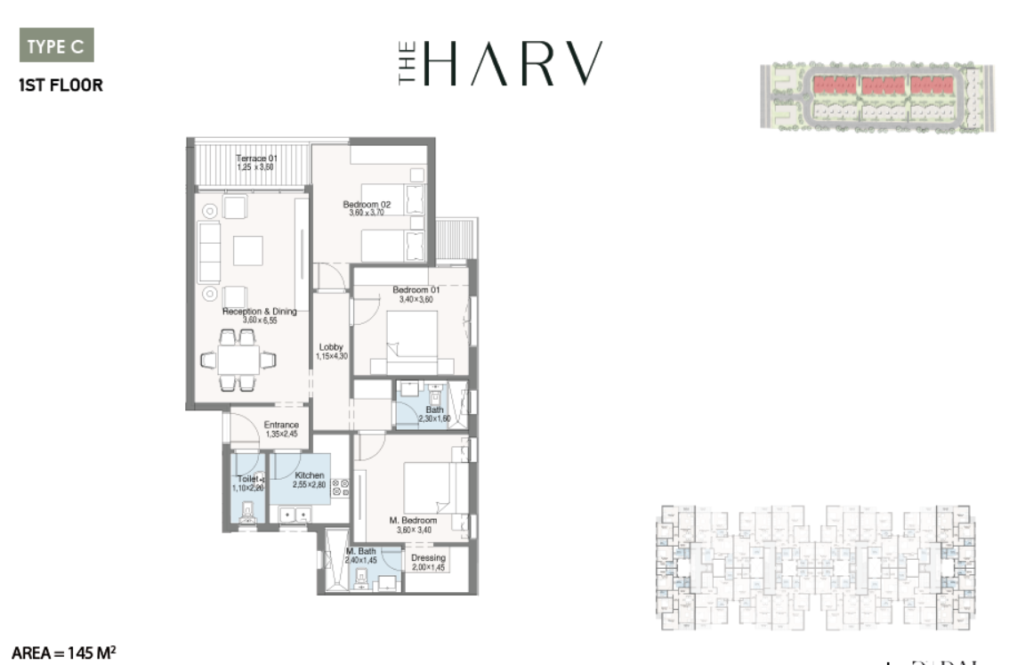Plan 7 - The Harv Sheikh Zayed Compound Dal Developments