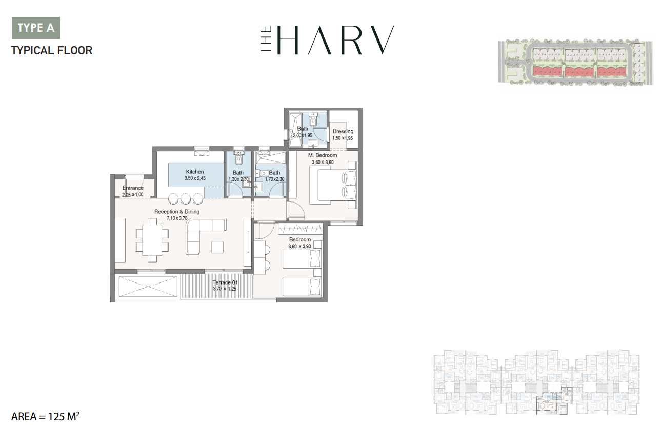 Floor Plan - The Harv Sheikh Zayed Compound Dal Developments