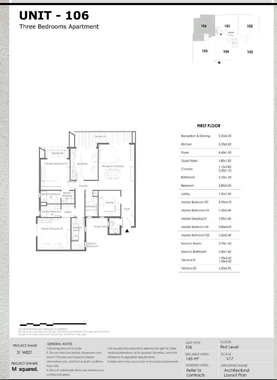 Floor Plan - 31 West October Compound M Squared Developments
