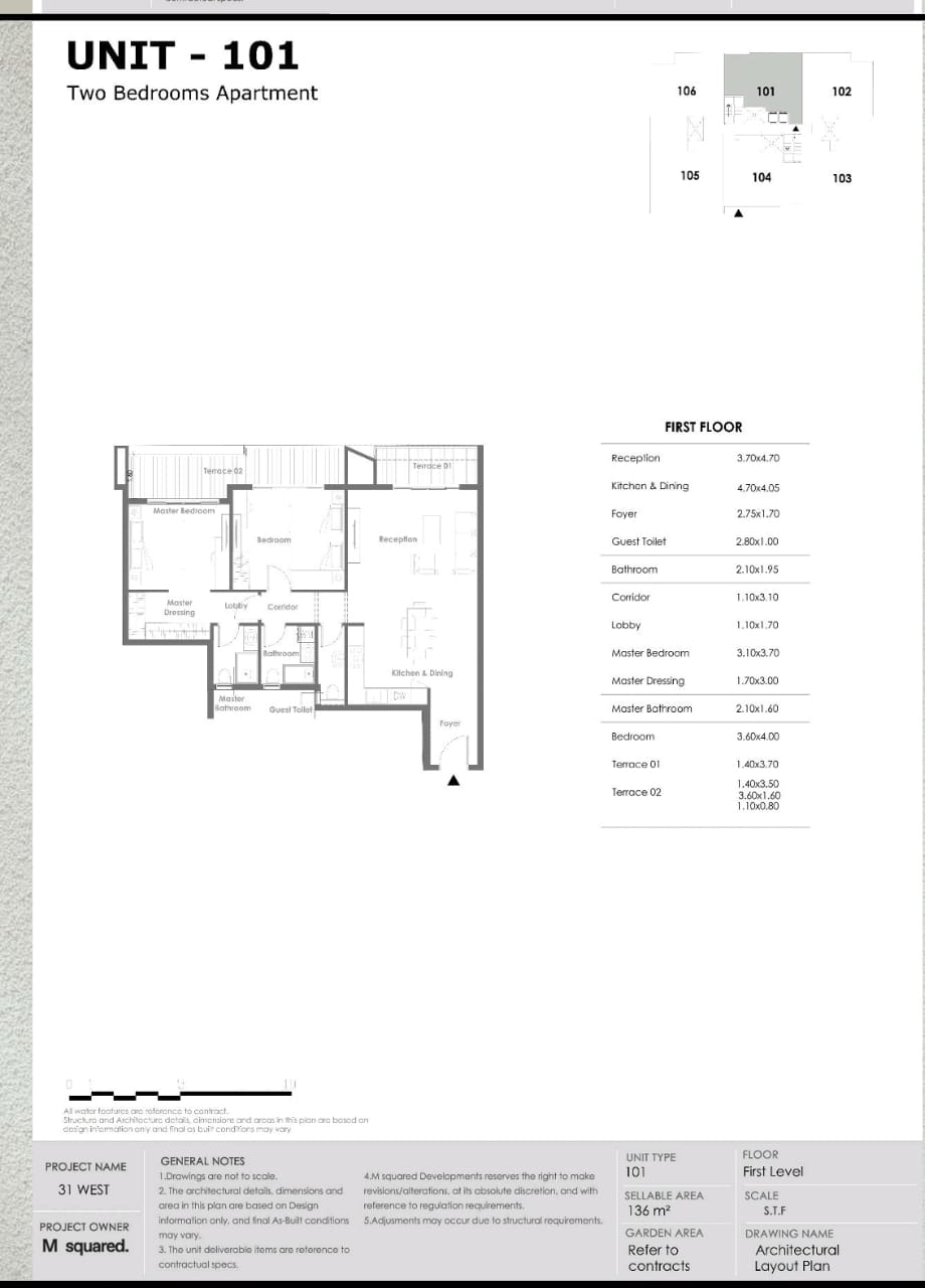 Floor Plan - 31 West October Compound M Squared Developments
