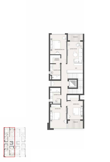 Floor Plan - Triangle New Cairo Compound The WaterWay Developments