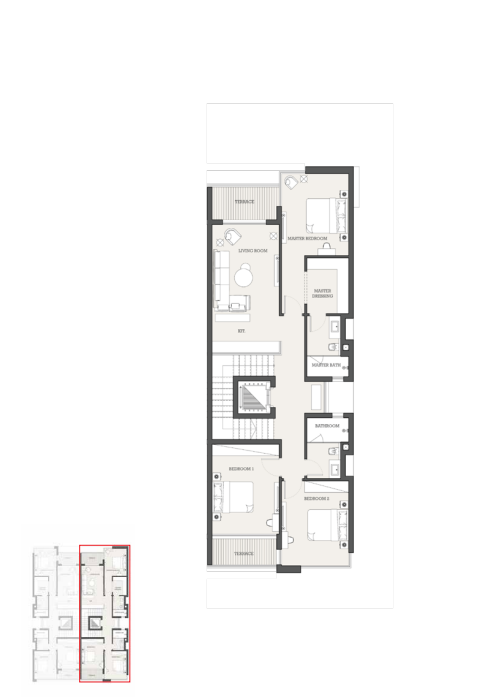 Floor Plan - Triangle New Cairo Compound The WaterWay Developments