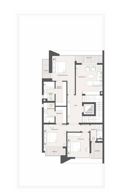 Floor Plan - Triangle New Cairo Compound The WaterWay Developments
