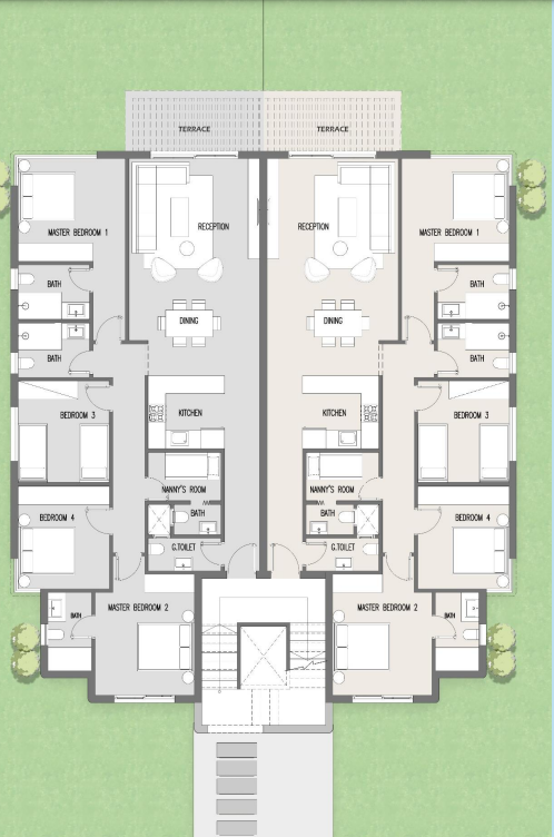Floor Plan - قرية هاسيندا بلو رأس الحكمة الساحل الشمالي بالم هيلز للتطوير العقاري - Hacienda Blue Ras El Hekma Village