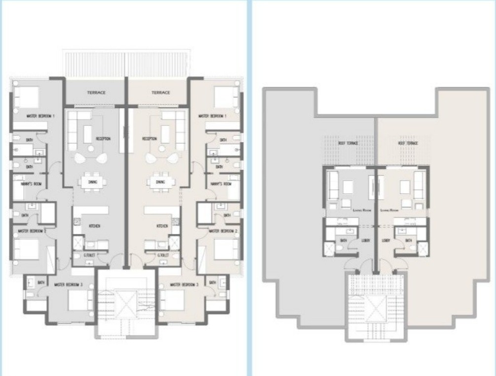 Floor Plan - قرية هاسيندا بلو رأس الحكمة الساحل الشمالي بالم هيلز للتطوير العقاري - Hacienda Blue Ras El Hekma Village
