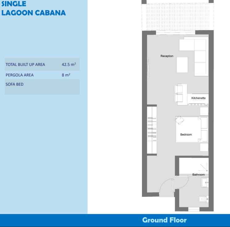 Floor Plan - قرية هاسيندا بلو رأس الحكمة الساحل الشمالي بالم هيلز للتطوير العقاري - Hacienda Blue Ras El Hekma Village