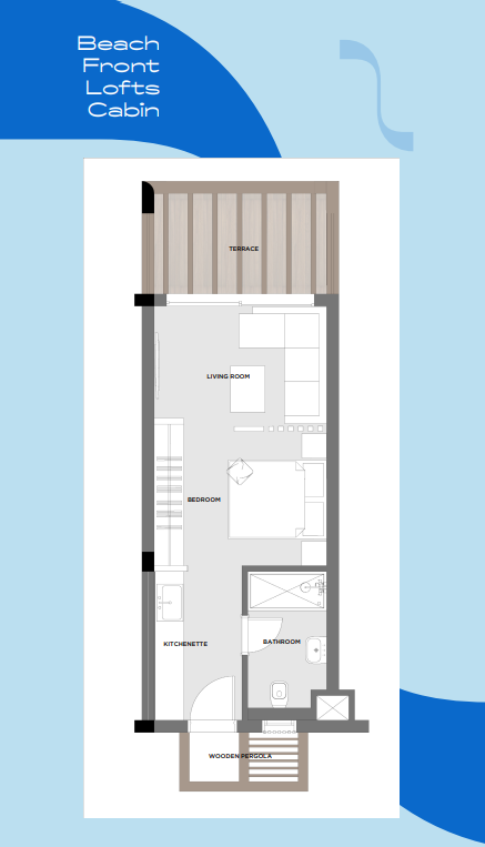 Floor Plan - قرية هاسيندا بلو رأس الحكمة الساحل الشمالي بالم هيلز للتطوير العقاري - Hacienda Blue Ras El Hekma Village