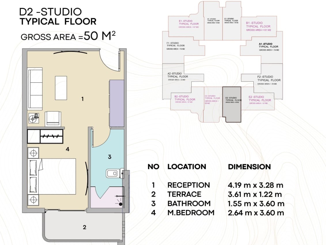 Floor Plan - Suite Hub New Capital Compound Radix Development