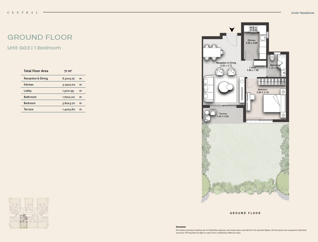Floor Plan - كمبوند هايد بارك سنترال التجمع السادس