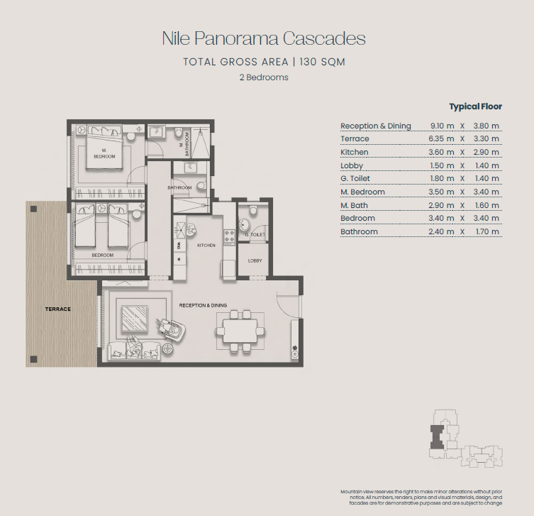 Floor Plan - Jirian Compound Sheikh Zayed Mountain View Developments