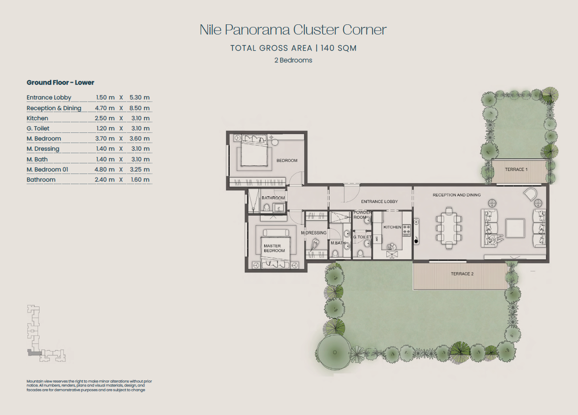 Floor Plan - Jirian Compound Sheikh Zayed Mountain View Developments