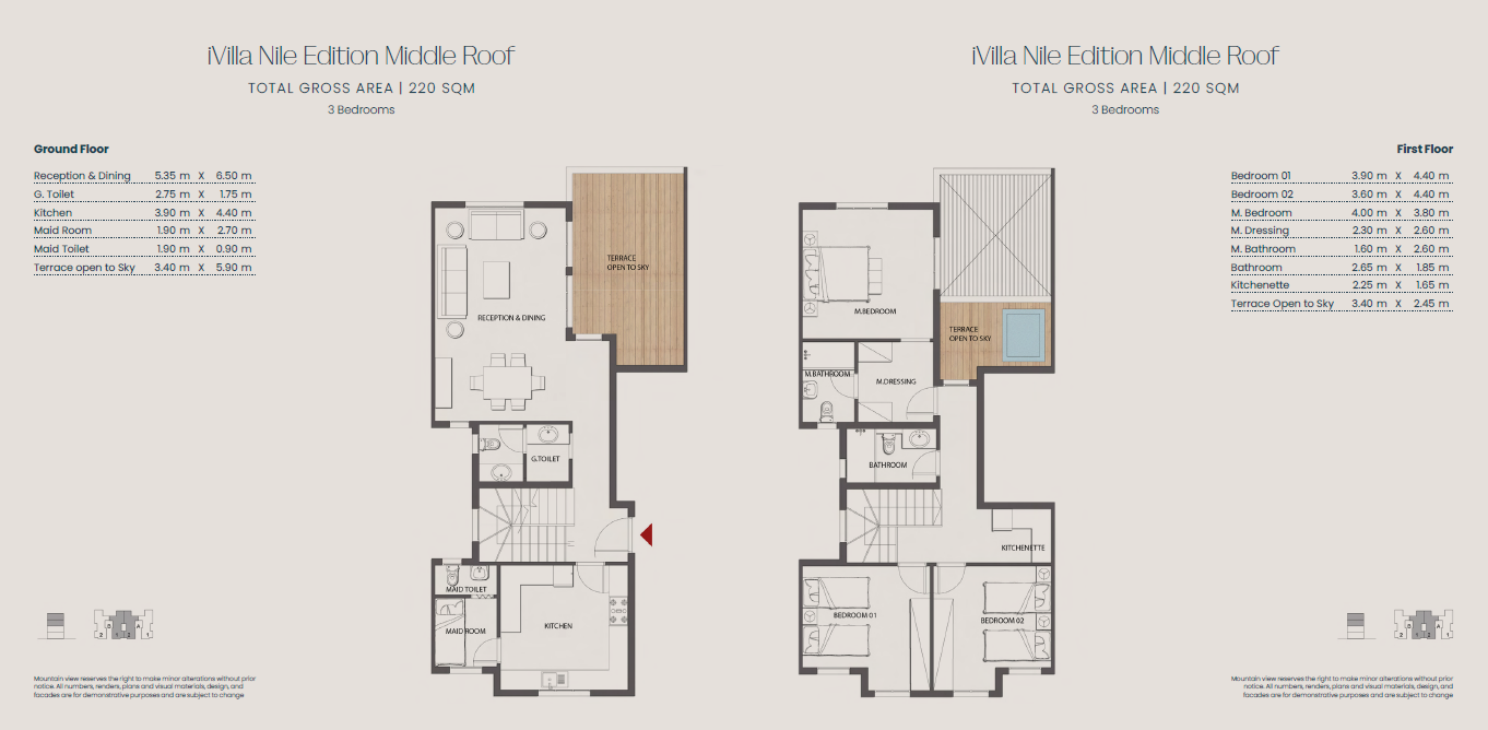 Floor Plan - Jirian Compound Sheikh Zayed Mountain View Developments