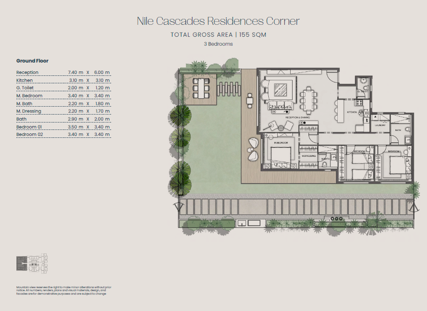 Floor Plan - Jirian Compound Sheikh Zayed Mountain View Developments