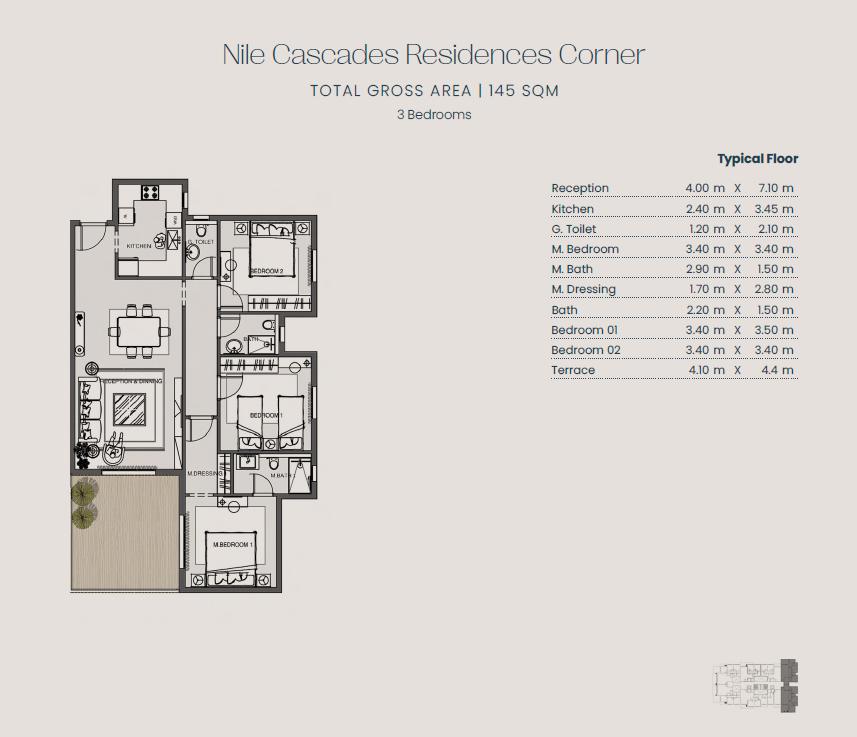 Floor Plan - Jirian Compound Sheikh Zayed Mountain View Developments