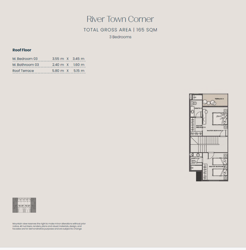 Floor Plan - كمبوند جريان الشيخ زايد ماونتن فيو للتطوير العقاري - Jirian Compound Sheikh Zayed