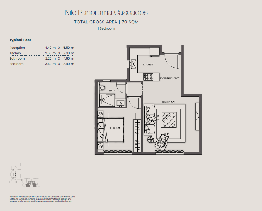 Floor Plan - Jirian Compound Sheikh Zayed Mountain View Developments