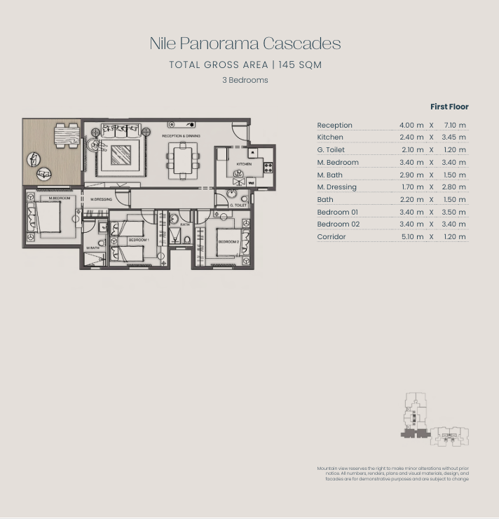 Floor Plan - Jirian Compound Sheikh Zayed Mountain View Developments