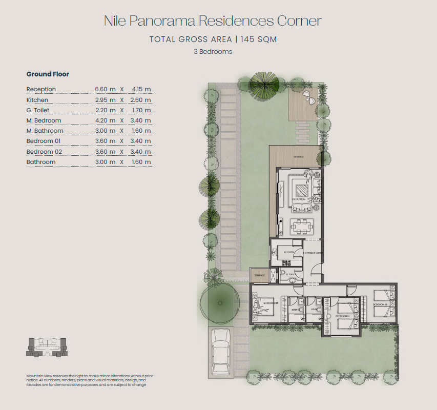 Floor Plan - Jirian Compound Sheikh Zayed Mountain View Developments