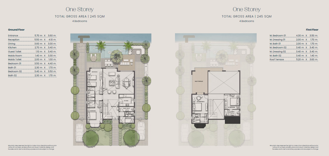 Floor Plan - Jirian Compound Sheikh Zayed Mountain View Developments
