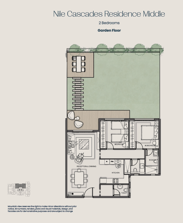 Floor Plan - Jirian Compound Sheikh Zayed Mountain View Developments