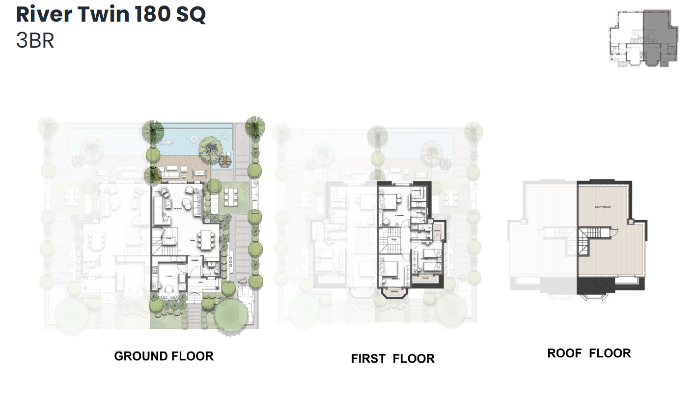 Floor Plan - Jirian Compound Sheikh Zayed Mountain View Developments
