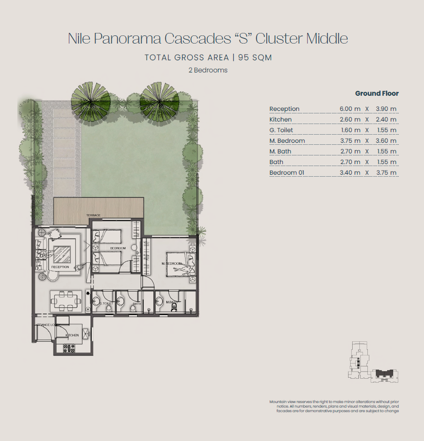 Floor Plan - Jirian Compound Sheikh Zayed Mountain View Developments
