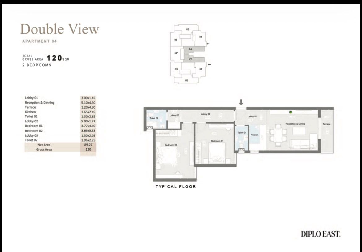 Floor Plan - Diplo East New Capital Compound Master Builders Group Developments