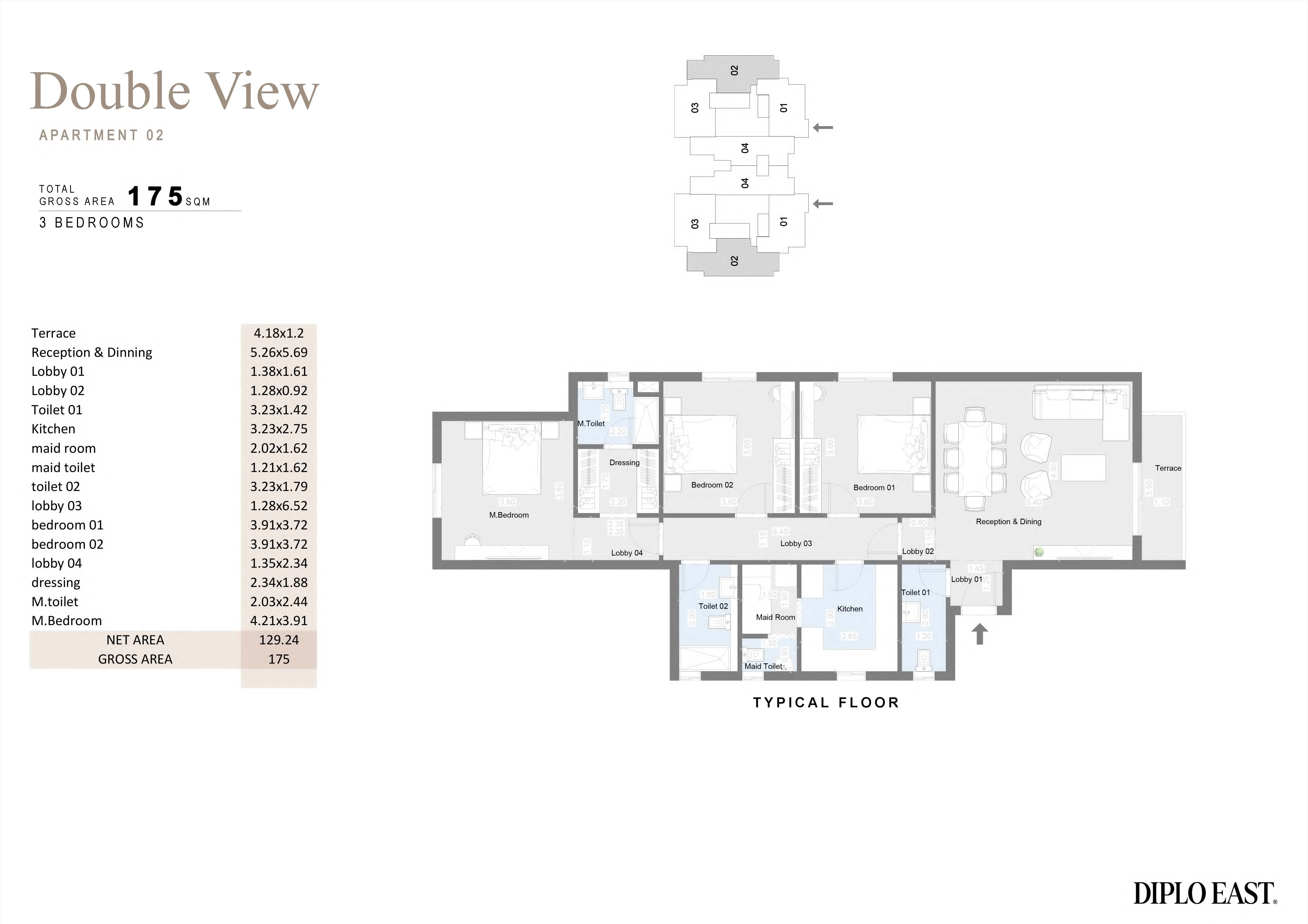 Floor Plan - Diplo East New Capital Compound Master Builders Group Developments
