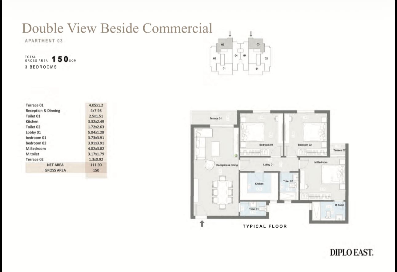 Floor Plan - Diplo East New Capital Compound Master Builders Group Developments