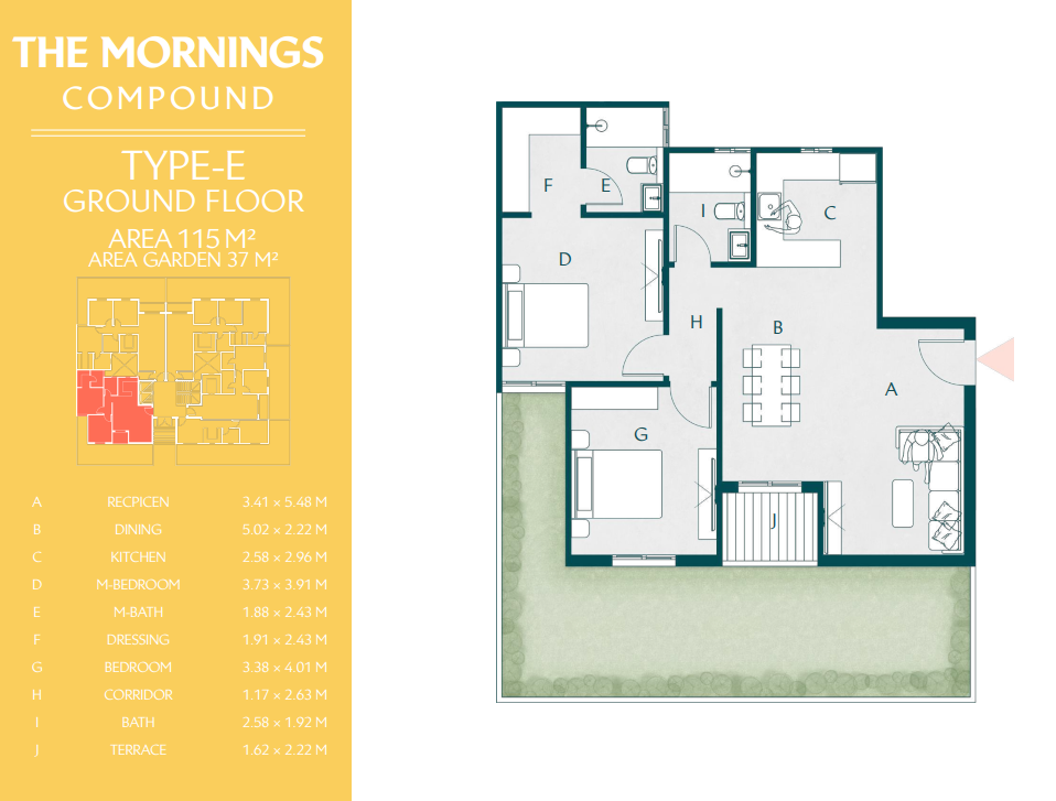 Floor Plan - كمبوند ذا مورنينجز التجمع الخامس الأهلي صبور للتطوير العقاري - The Mornings New Cairo Compound