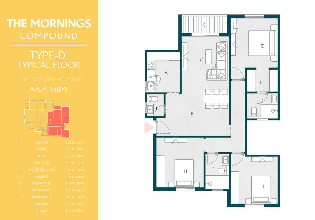Floor Plan - كمبوند ذا مورنينجز التجمع الخامس الأهلي صبور للتطوير العقاري - The Mornings New Cairo Compound