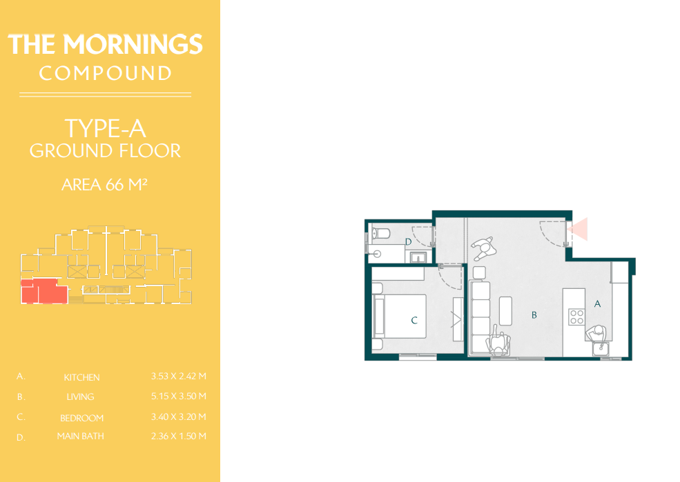 Floor Plan - The Mornings New Cairo Compound Al Ahly Sabbour Developments