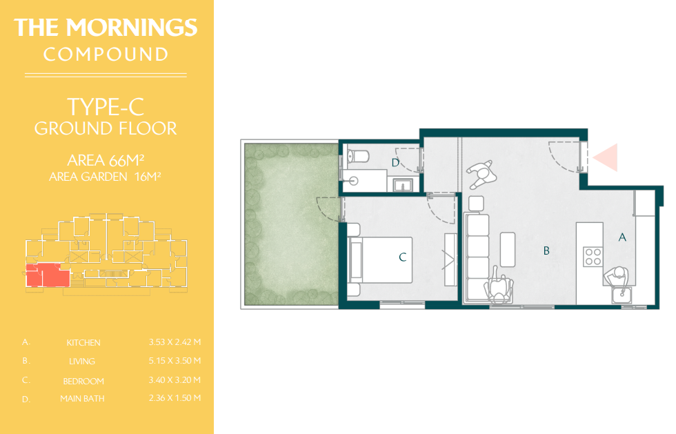 Floor Plan - The Mornings New Cairo Compound Al Ahly Sabbour Developments