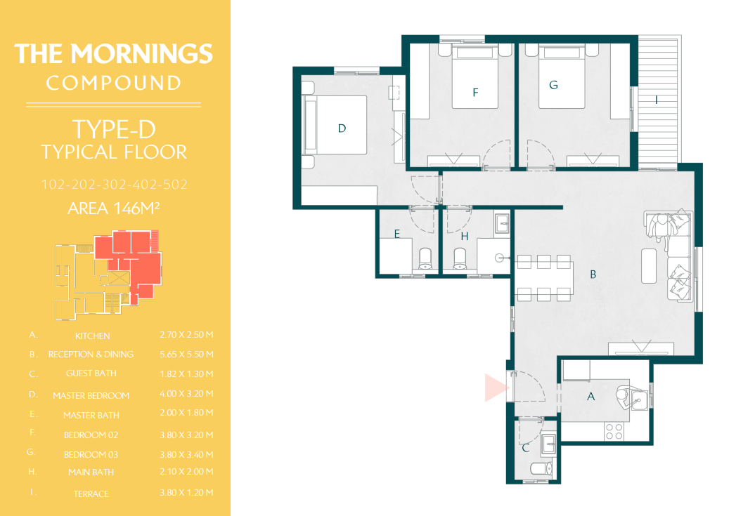 Floor Plan - كمبوند ذا مورنينجز التجمع الخامس الأهلي صبور للتطوير العقاري - The Mornings New Cairo Compound