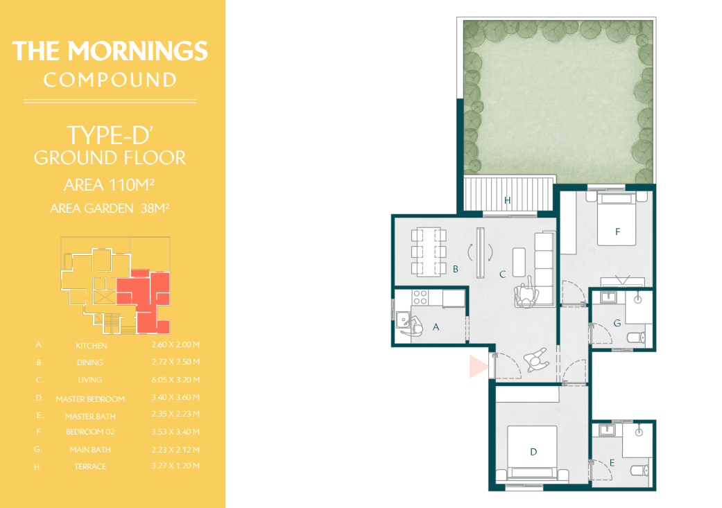 Floor Plan - The Mornings New Cairo Compound Al Ahly Sabbour Developments