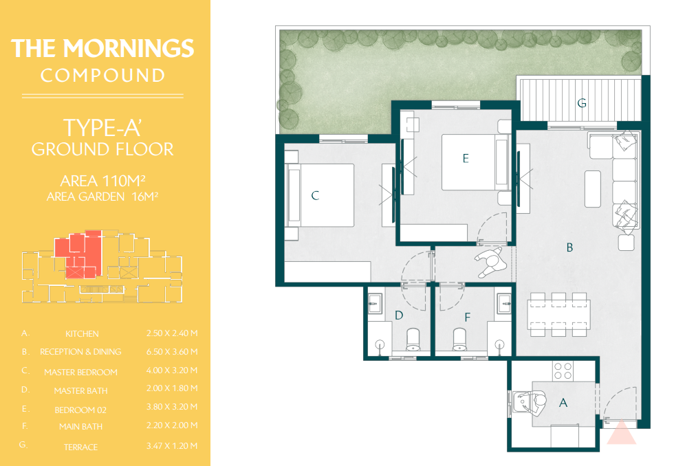 Floor Plan - The Mornings New Cairo Compound Al Ahly Sabbour Developments
