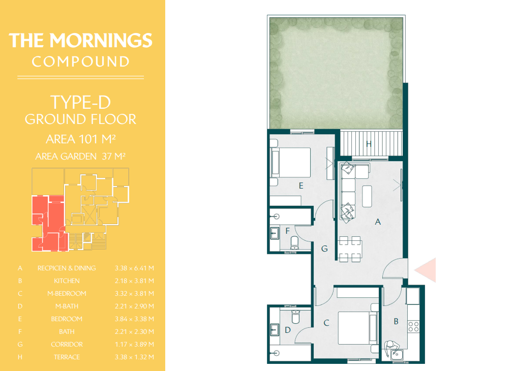 Floor Plan - كمبوند ذا مورنينجز التجمع الخامس الأهلي صبور للتطوير العقاري - The Mornings New Cairo Compound