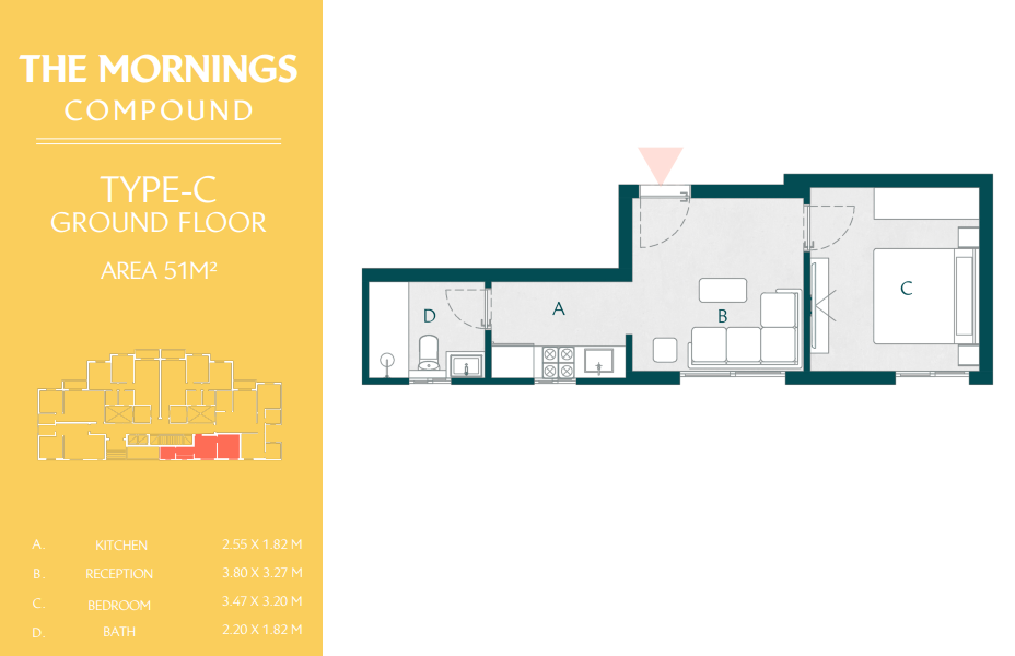 Floor Plan - كمبوند ذا مورنينجز التجمع الخامس الأهلي صبور للتطوير العقاري - The Mornings New Cairo Compound