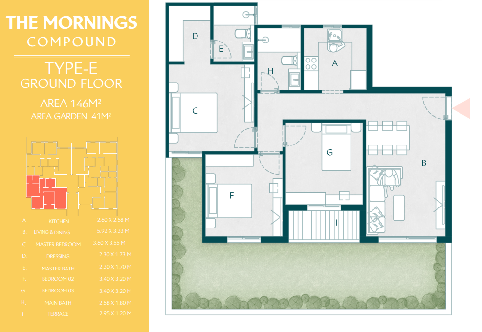 Floor Plan - كمبوند ذا مورنينجز التجمع الخامس الأهلي صبور للتطوير العقاري - The Mornings New Cairo Compound